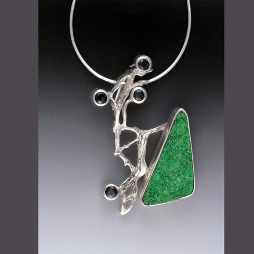 MB-P259 Pendant Bonsai Druzy $865 at Hunter Wolff Gallery